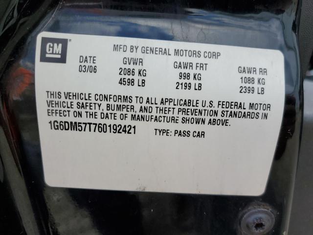 Photo 10 from auction – 2006 CADILLAC CTS with VIN 1G6DM57T760192421