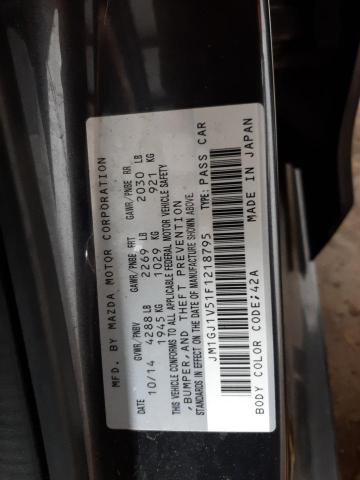 Photo 10 from auction – 2015 MAZDA 6 TOURING with VIN JM1GJ1V51F1218795