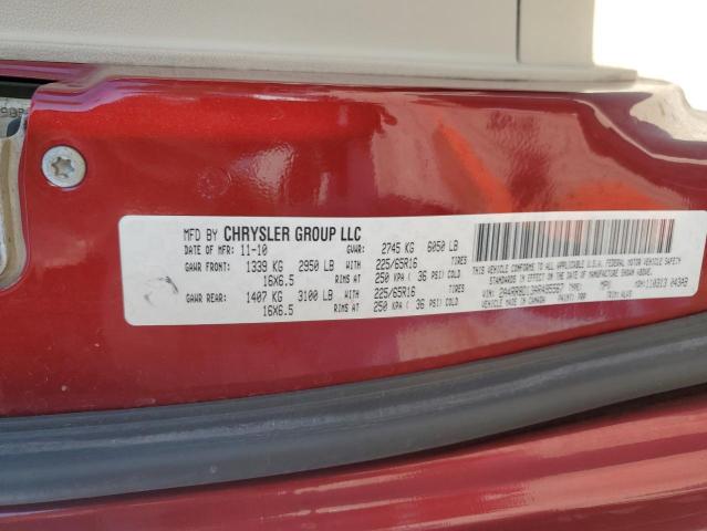 Photo 10 from auction – 2010 CHRYSLER TOWN & COU with VIN 2A4RR8D13AR495567