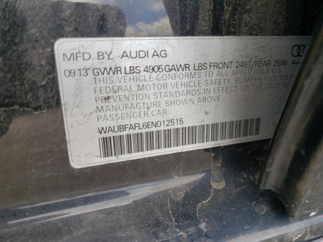 Photo 10 from auction – 2014 AUDI A4 PREMIUM with VIN WAUBFAFL6EN012515