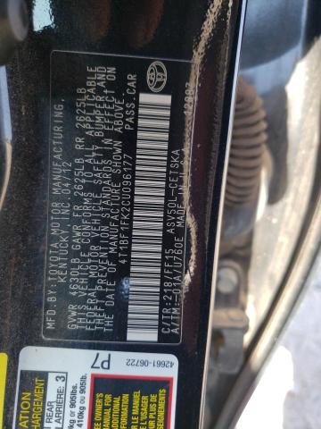 Photo 10 from auction – 2012 TOYOTA CAMRY BASE with VIN 4T1BF1FK2CU096177