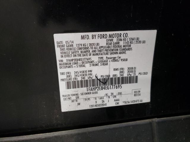Photo 10 from auction – 2014 FORD TAURUS SEL with VIN 1FAHP2E84EG177695