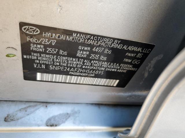Photo 10 from auction – 2017 HYUNDAI SONATA SE with VIN 5NPE24AF2HH566895