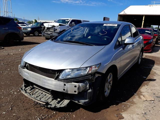 Photo 2 from auction – 2013 HONDA CIVIC LX with VIN 19XFB2F50DE034360