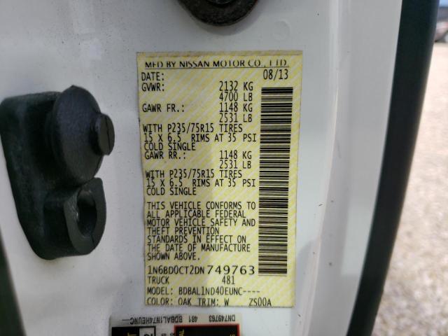 Photo 10 from auction – 2013 NISSAN FRONTIER S with VIN 1N6BD0CT2DN749763