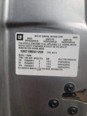 Photo 10 from auction – 2006 CHEVROLET TRAILBLAZE with VIN 1GNET16MX66112508