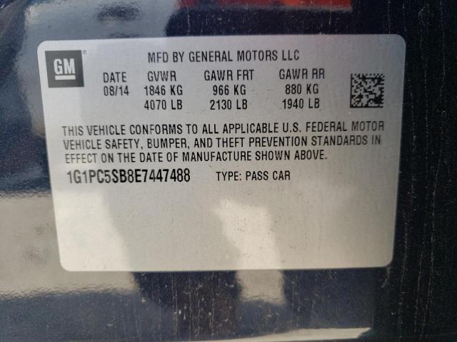 Photo 10 from auction – 2014 CHEVROLET CRUZE LT with VIN 1G1PC5SB8E7447488