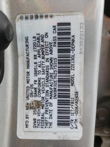 Photo 10 from auction – 2006 TOYOTA COROLLA CE with VIN 1NXBR32E76Z575315