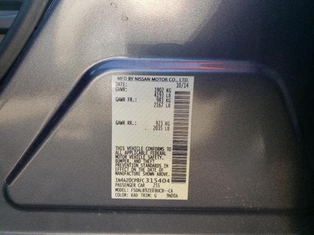 Photo 10 from auction – 2015 NISSAN LEAF S with VIN 1N4AZ0CP8FC315404