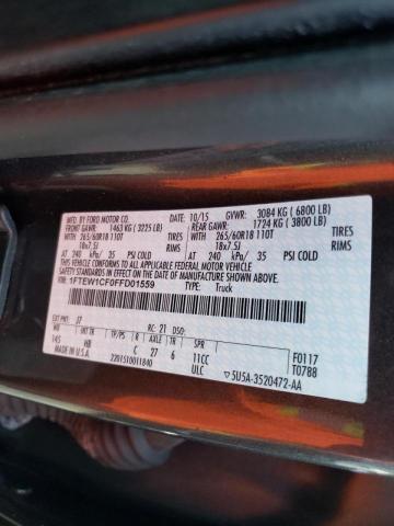 Photo 10 from auction – 2015 FORD F150 SUPER with VIN 1FTEW1CF0FFD01559