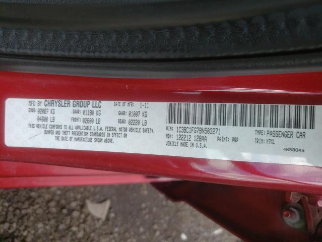 Photo 10 from auction – 2011 CHRYSLER 200 TOURIN with VIN 1C3BC1FG7BN503271