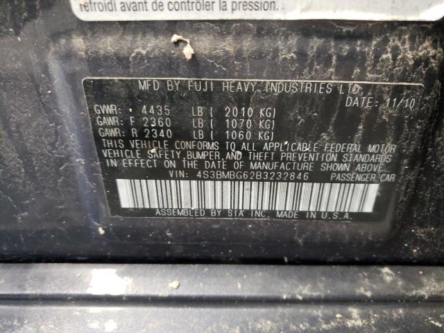Zdjęcie 10 z aukcji – 2011 SUBARU LEGACY 2.5 z VIN 4S3BMBG62B3232846