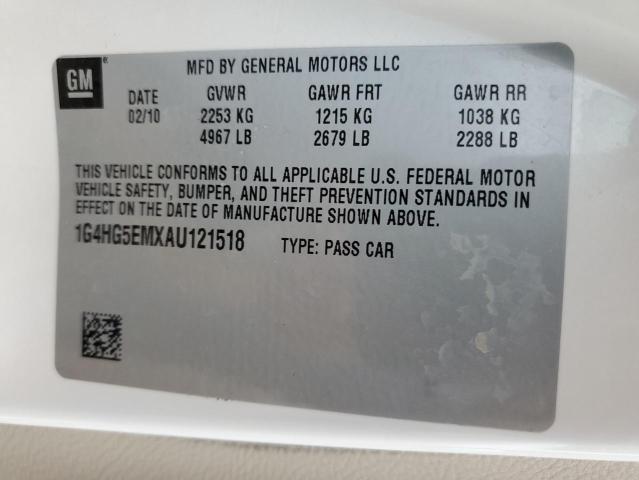 Photo 10 from auction – 2010 BUICK LUCERNE CX with VIN 1G4HG5EMXAU121518
