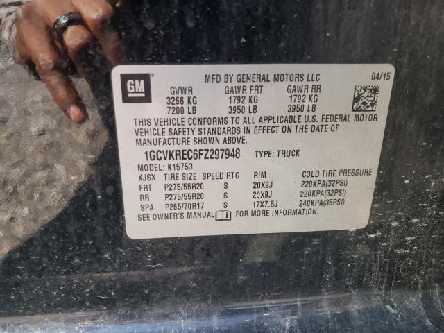 Photo 10 from auction – 2015 CHEVROLET SILVERADO with VIN 1GCVKREC6FZ297948