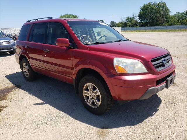 HONDA PILOT EXL 2004 with VIN 2HKYF18624H567609 - Photo from auction