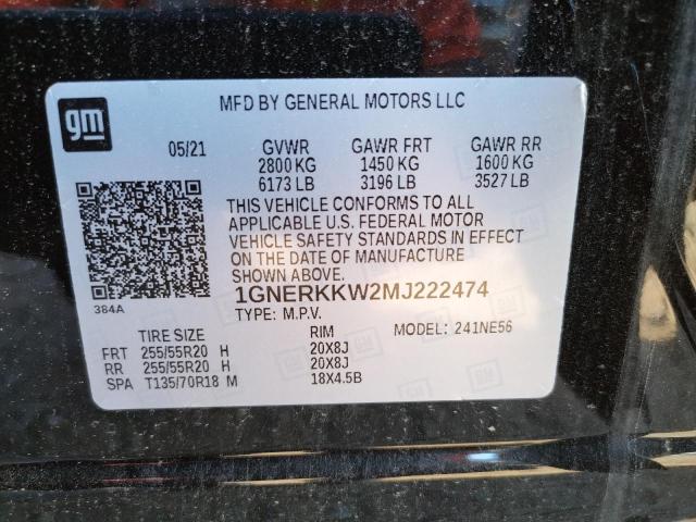 Photo 10 from auction – 2021 CHEVROLET TRAVERSE P with VIN 1GNERKKW2MJ222474