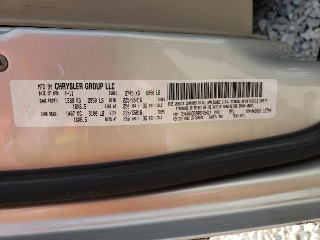Photo 10 from auction – 2011 DODGE GRAND CARA with VIN 2D4RN4DG0BR719414