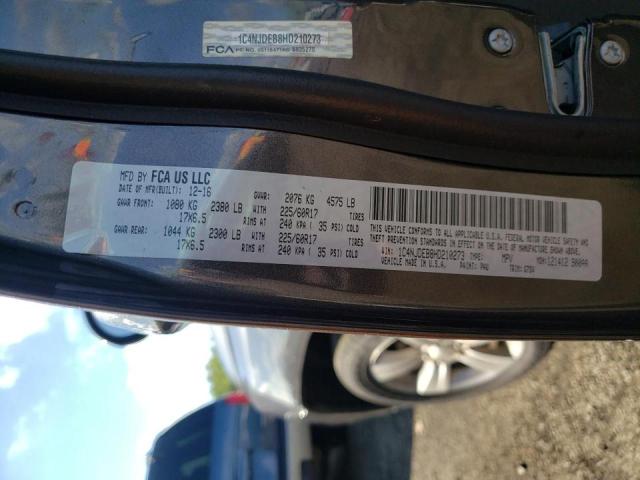 Photo 10 from auction – 2017 JEEP COMPASS LA with VIN 1C4NJDEB8HD210273