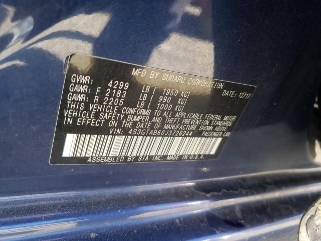 Photo 10 from auction – 2018 SUBARU IMPREZA PR with VIN 4S3GTAB60J3726244