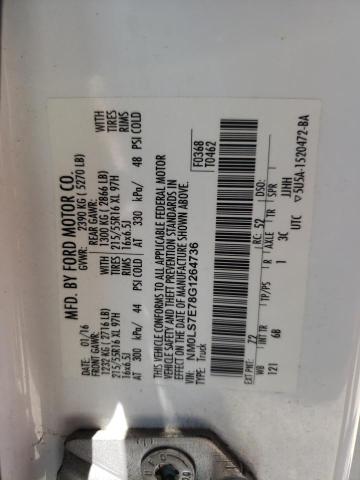 Photo 10 from auction – 2016 FORD TRANSIT CO with VIN NM0LS7E78G1264736