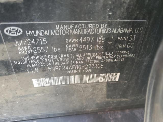 Photo 10 from auction – 2016 HYUNDAI SONATA SE with VIN 5NPE24AF8GH277308