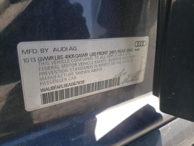 Photo 10 from auction – 2014 AUDI A4 PREMIUM with VIN WAUBFAFL9EA067838
