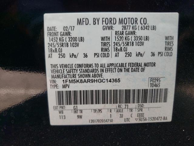 Photo 10 from auction – 2017 FORD EXPLORER P with VIN 1FM5K8AR9HGC14365