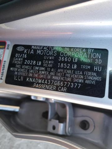 Photo 10 from auction – 2016 KIA RIO LX with VIN KNADM4A37G6677377