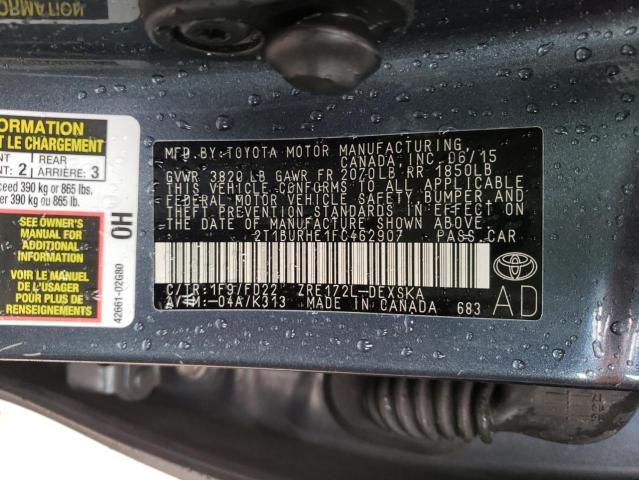 Photo 10 from auction – 2015 TOYOTA COROLLA L with VIN 2T1BURHE1FC462907