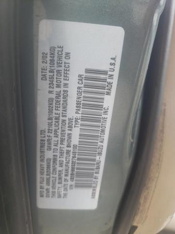 Photo 10 from auction – 2002 SUBARU LEGACY OUT with VIN 4S3BH665327645100