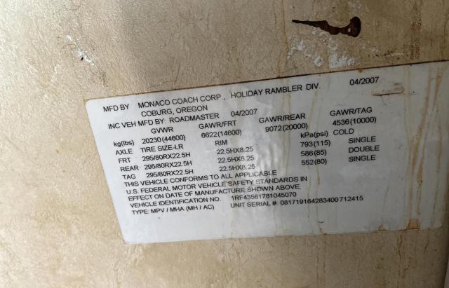 Photo 10 from auction – 2008 ROAD MONOCOQUE with VIN 1RF43561781045070