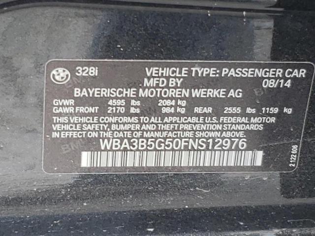 Photo 10 from auction – 2015 BMW 328 XI SUL with VIN WBA3B5G50FNS12976