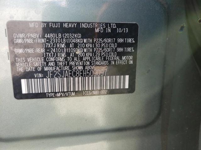 Photo 10 from auction – 2014 SUBARU FORESTER 2 with VIN JF2SJAEC8EH509097