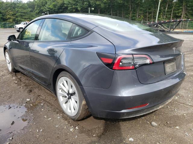 Photo 3 from auction – 2022 TESLA MODEL 3 with VIN 5YJ3E1EAXNF190176