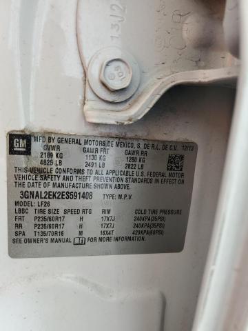 Zdjęcie 10 z aukcji – 2014 CHEVROLET CAPTIVA LS z VIN 3GNAL2EK2ES591408