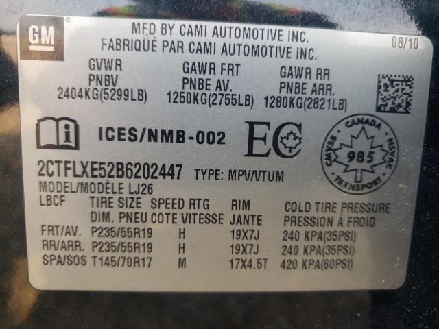 Photo 10 from auction – 2011 GMC TERRAIN SL with VIN 2CTFLXE52B6202447