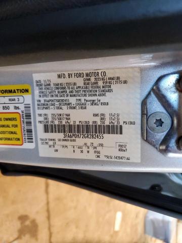 Photo 10 from auction – 2016 FORD FUSION SE with VIN 3FA6P0H72GR282455
