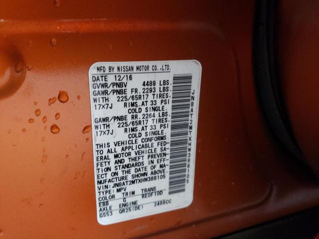 Photo 10 from auction – 2017 NISSAN ROGUE S with VIN JN8AT2MTXHW388105