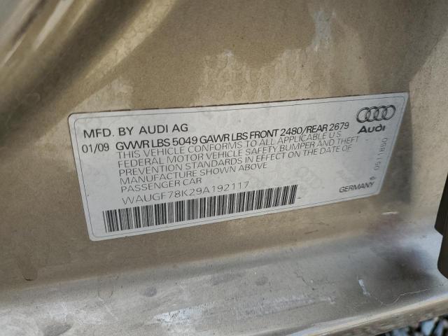 Photo 10 from auction – 2009 AUDI A4 PREMIUM with VIN WAUGF78K29A192117