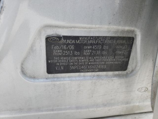 Photo 10 from auction – 2006 HYUNDAI SONATA GLS with VIN 5NPEU46FX6H124169