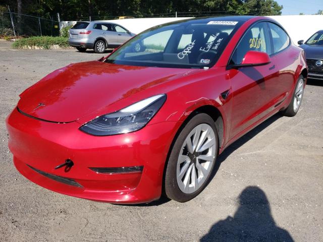 Photo 2 from auction – 2022 TESLA MODEL 3 with VIN 5YJ3E1EB6NF186991