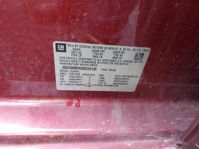 Photo 10 from auction – 2014 CHEVROLET SILVERADO with VIN 3GCUKREH2EG230138