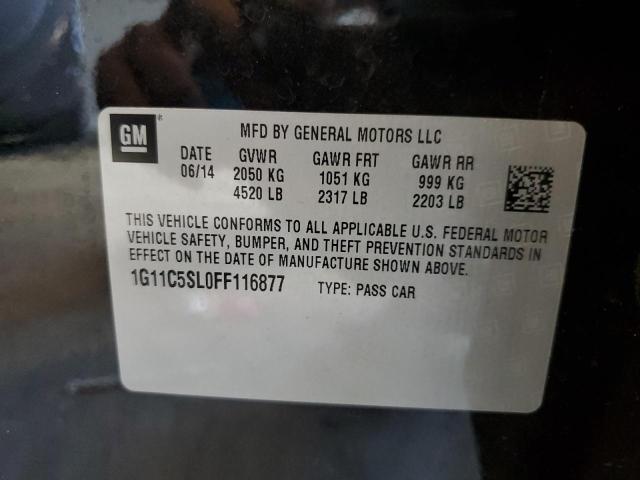 Photo 10 from auction – 2015 CHEVROLET MALIBU 1LT with VIN 1G11C5SL0FF116877