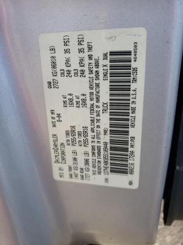 Photo 10 from auction – 2005 DODGE DAKOTA QUA with VIN 1D7HE48K85S109440
