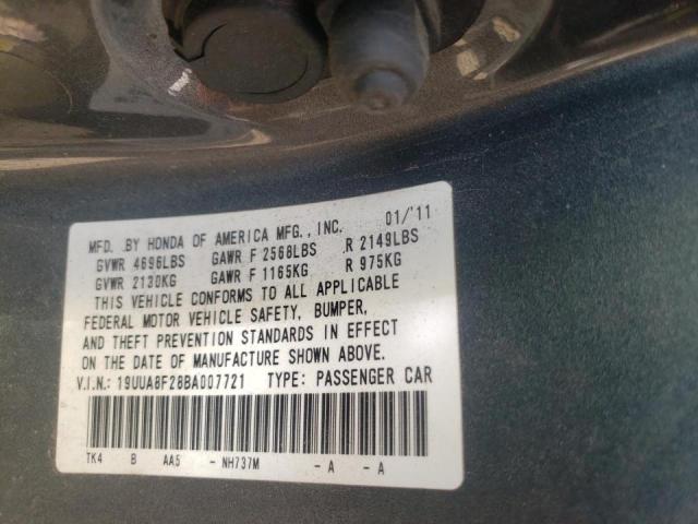 Photo 10 from auction – 2011 ACURA TL with VIN 19UUA8F28BA007721