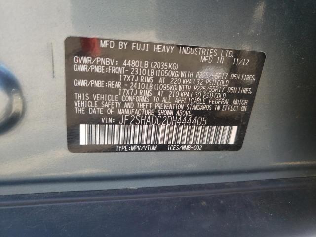 Photo 10 from auction – 2013 SUBARU FORESTER 2 with VIN JF2SHADC2DH444405