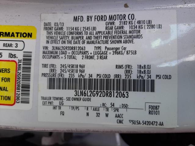 Photo 10 from auction – 2013 LINCOLN MKZ with VIN 3LN6L2G92DR812063