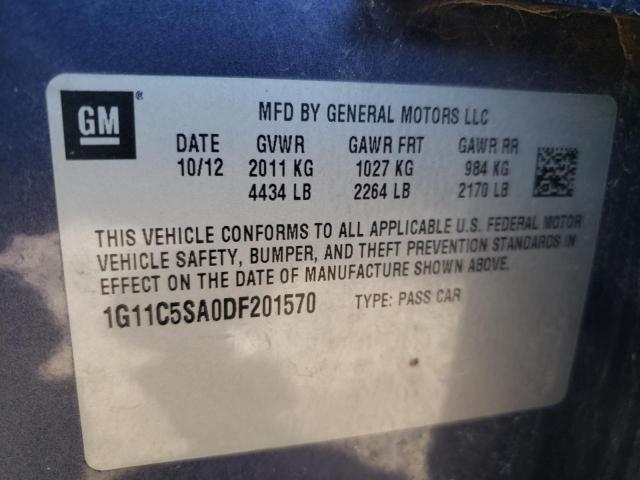 Photo 10 from auction – 2013 CHEVROLET MALIBU 1LT with VIN 1G11C5SA0DF201570