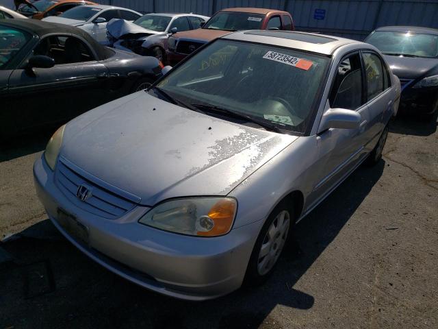 Photo 2 from auction – 2002 HONDA CIVIC EX with VIN 2HGES26822H514084