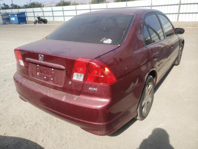 Photo 4 from auction – 2004 HONDA CIVIC EX with VIN 2HGES26774H540917
